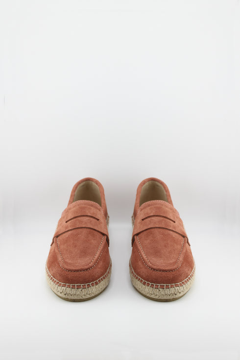 Gaimo Suede Espadrille Loafer with Stitching